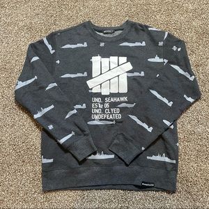 Undefeated Seahawk Sweater Crewneck Sz S